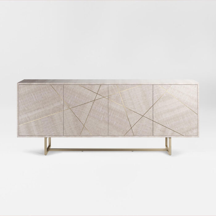 Abstract Four Doors Sideboard