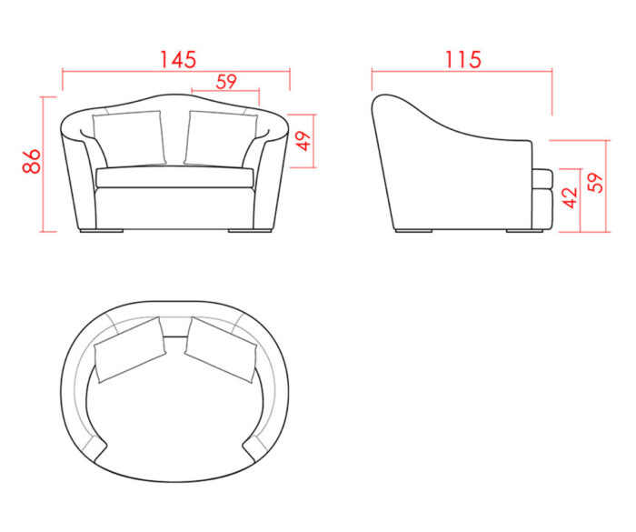 Sunset Boulevard Armchair