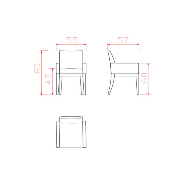 Luisa Dining Chair With Arms